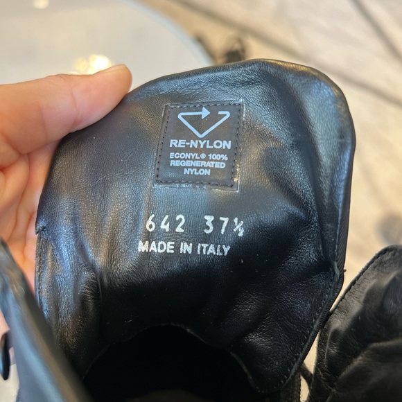 Prada High Top Tonal Panel Sneakers size 7/37.5 - Picture 3 of 4